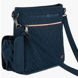 Lug Somersault Messenger RFID Crossbody Bag Navy Blue